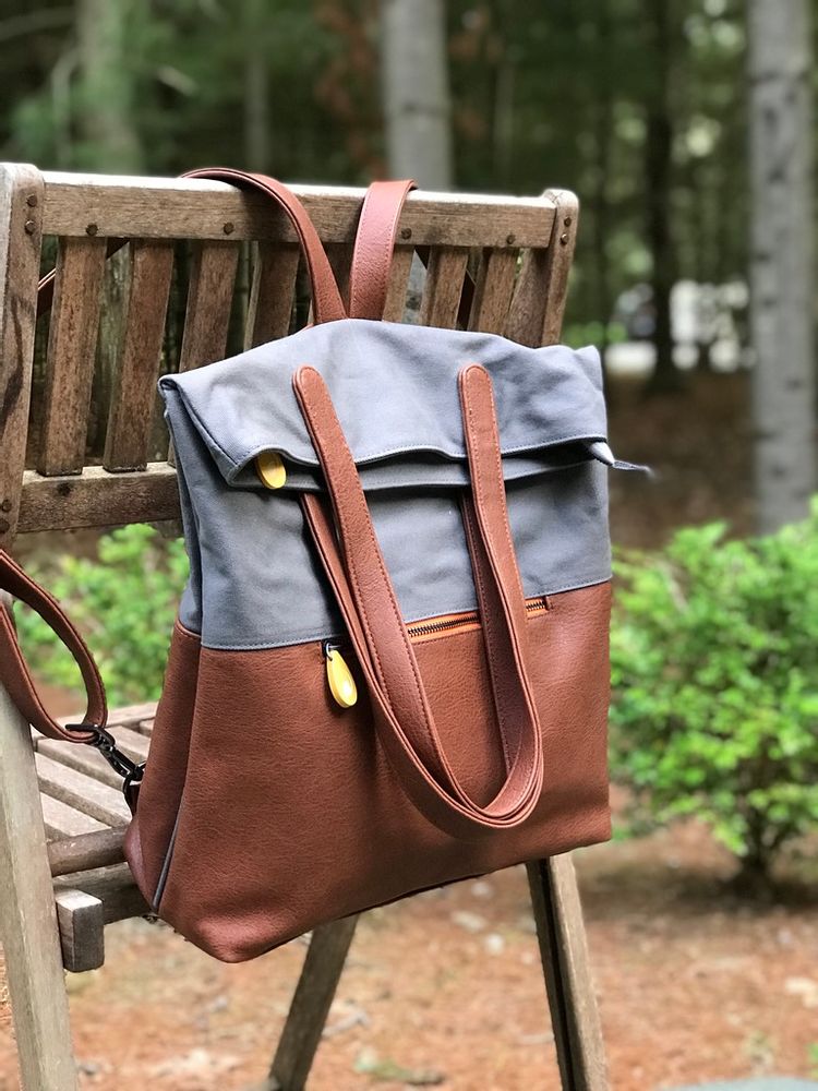 backpack purse laptop backpack convertible backpack greenpoint vegan backpack Gioia 3 Shoulder Strap Body Color:Mardi Gras Fish Fighter Guide Series Descriptive Colour|Monochrome